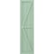 Ekena Millwork Americraft 4-Board Wood 2 Equal Panel Frmd Board-n-Batten Shutters w/Dbl Z-Bar, ARW102BF414X55SGH, PR ARW102BF414X55SGH - alternate 5